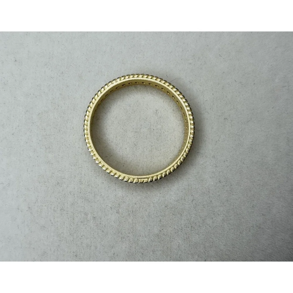 Stackable Ring Non Tarnish 14K Gold Plated Sterling Silver Size 9 Ring New